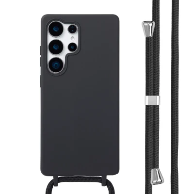 Afbeelding van Samsung Galaxy S25 Ultra Hoesje Siliconen en TPU (zacht) imoshion Softcase/Backcover Zwart Telefoonhoesje Black Friday Deals