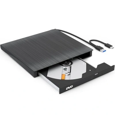 Afbeelding van Strex Externe DVD Speler en Brander CD/DVD Plug &amp; Play USB 3.0 Geschikt voor Windows, Mac Linux
