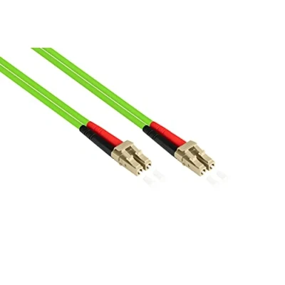 Afbeelding van Good Connections OM5 LWL kabel DUPLEX stekker LC naar Multimode 50/125 1/10/40/100 Gigabit Ethernet lichtgolfgeleider, glasvezelkabel, patchkabel 15 m