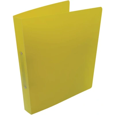 Afbeelding van Alpha ringmap, voor ft A4, uit PP, 2 ringen van 25 mm, geel ringmap