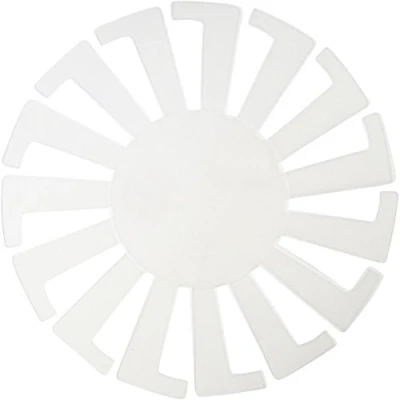 Afbeelding van Sjabloon Mand weven, d: 14 cm, h: 8 10 stuks, transparant