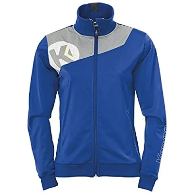 Afbeelding van Kempa Core 2.0 Poly Jacket Dames Royal Blauw Donker Grijs Melange Maat XS