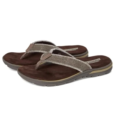 Afbeelding van Skechers Supreme Bosnië Sandaal Flip Flops voor heren, Bruine Choc, 41 EU