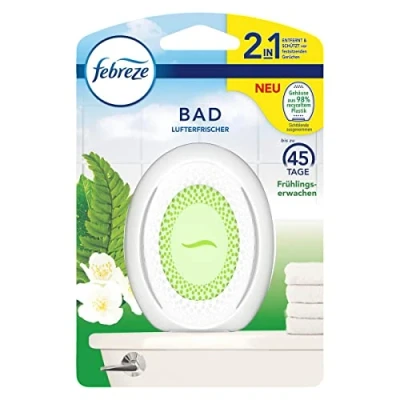 Afbeelding van Febreze Badkamer luchtverfrisser (1 stuk) Lenor leningserwachen, geurstekker voor continue geurverwijdering en preventie
