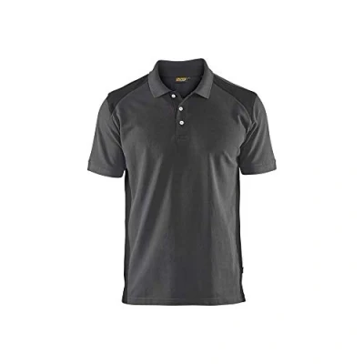 Afbeelding van Blaklader Poloshirt piqué 3324 1050 Medium Grijs/Zwart XS