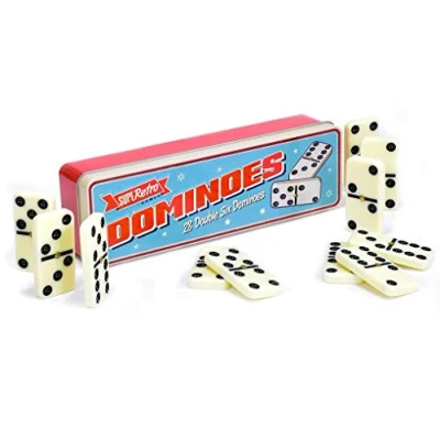 Afbeelding van KandyToys SupeRetro 28 Domino in Tin Gift Set