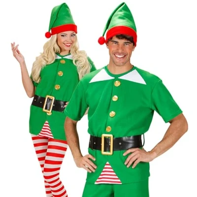 Afbeelding van Widmann Kostuumelf, kerstman hulp, kerstselfen, carnavalskostuums, carnaval