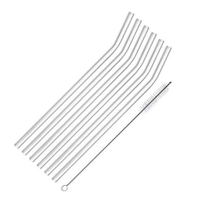 Afbeelding van Westmark Rietjes Gebogen Glas 6 stuks