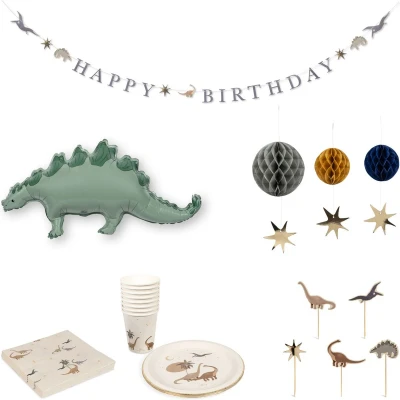 Afbeelding van Konges sløjd feestversiering dino 49 delig