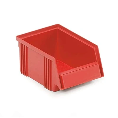 Afbeelding van magazijnbak HxBxD 75x105x165mm 0 6l PP rood