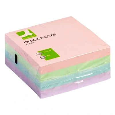 Afbeelding van Q CONNECT 76 x mm Quick Note Cube Pastel