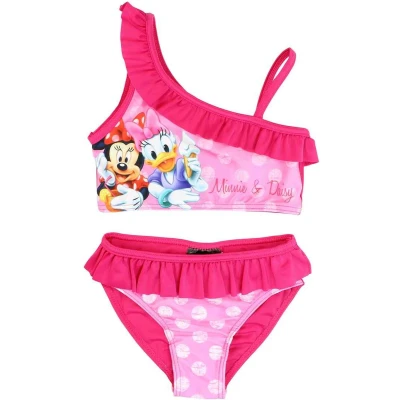 Afbeelding van Disney Bikini Minnie Mouse en Katrien Donkerroze Maat 98/104