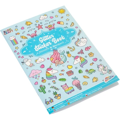 Afbeelding van Glitter Stickerboek A5 Blauw