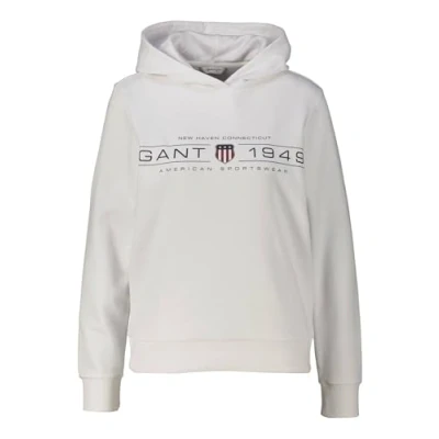 Afbeelding van GANT Shield Hoodie Sweater, Dames, Maat: Small, White