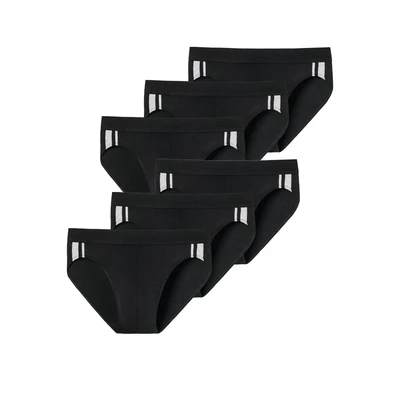 Afbeelding van SCHIESSER Slip zwart / wit