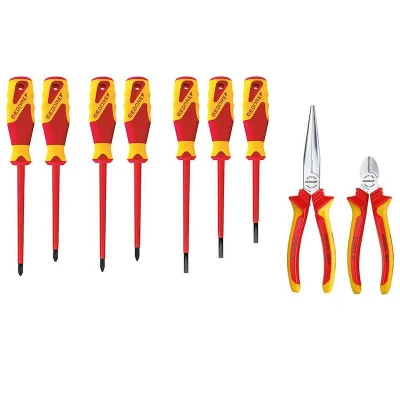 Afbeelding van Gedore Vde Tangen En Schroevendraaierset Tbv Gereedschapblad Et 1100 W, 9 Dlg. (S W 002 VDE) 2836238