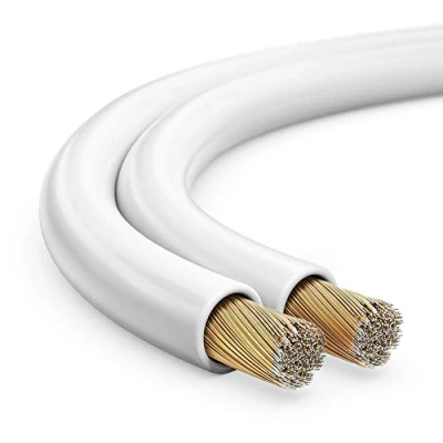 Afbeelding van toolcity Luidsprekerkabel (dubbele kabel) 2x2,50mm² (boxkabel/audiokabel) 10 m wit