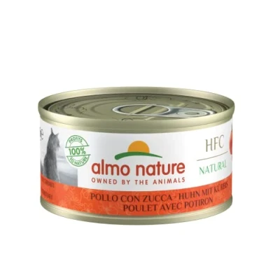 Afbeelding van Almo Nature HFC Natural Kattenvoer nat kip met pompoen 24 pack (24 x 70g)