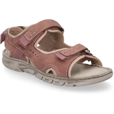 Afbeelding van Josef Seibel Altrosa kombi Outdoorsandalen, Dames, Maat: 39, Leer en textiel