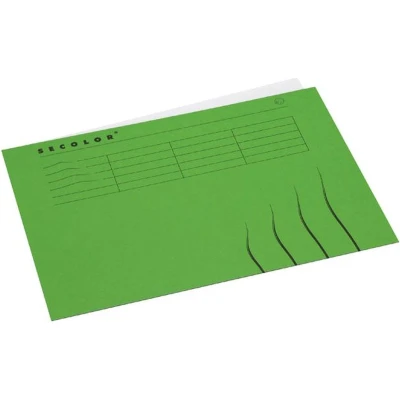 Afbeelding van 25x Vouwmap Secolor A4 gelijk 225gr groen