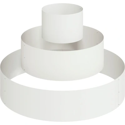 Afbeelding van Metalen Plantenbak Staal/Wit Poedergecoat Staal Groot