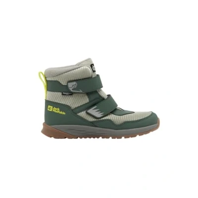 Afbeelding van Jack Wolfskin Polar Bear b Texapore Mid Vc K winterlaarzen voor kinderen, Groen (Slate green), 26 EU