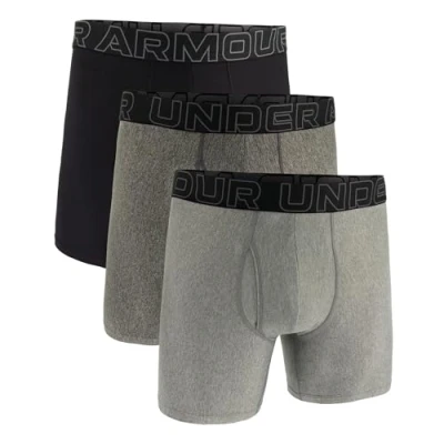 Afbeelding van Men&#039;s Under Armour Performance Tech 6&quot; 3 Pack Solid Boxer Briefs