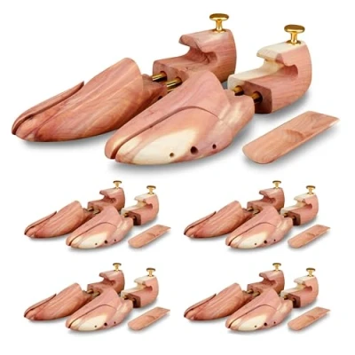 Afbeelding van Langer &amp; Messmer Schoenspanner van cederhout (voor heren en dames) incl. reisschoenlepel cederhout, maat 34 tot 50, het origineel!, cederhout., 38/39 EU