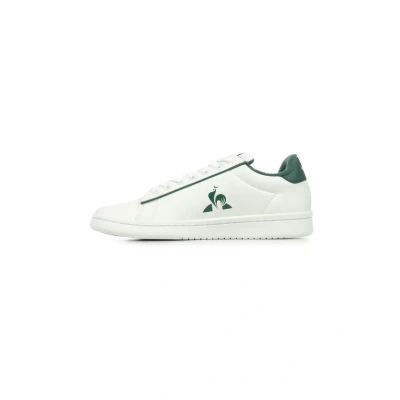 Afbeelding van le coq sportif Court Clean Sneakers laag, Heren, Maat: 41, Optical white trekking green Leer/ synthetisch