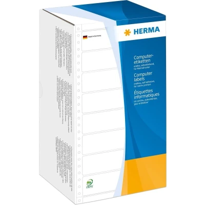 Afbeelding van Herma Computeretiketten doorlopend, 147,32 x 73,8 mm, 1 baans, wit, me