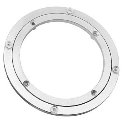 Afbeelding van draaitafel van aluminiumlegering, Heavy Duty draaibare Lazy Susan roterende lager ronde eettafel gladde plaat hardware voor eettafel, 8 &#039;&#039;