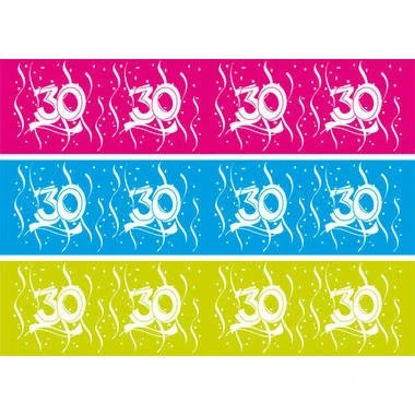 Afbeelding van Afzetlint 30 jaar blauw
