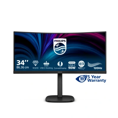 Afbeelding van Philips 3000 series 34B2U3600C/00 computer monitor 86,4 cm (34 ) 3440 x 1440 Pixels Wide Quad HD LCD