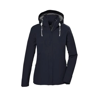 Afbeelding van killtec dames Functionele waterdichte jas/buitenjas met afritsbare capuchon KOS 61 WMN JCKT, nachtblau, 36, 42858 000