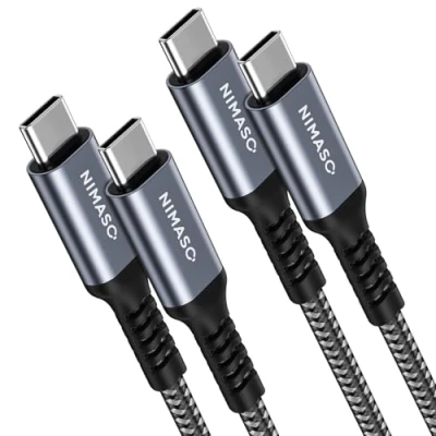 Afbeelding van NIMASO USB C naar kabel[2 pack 2M] 60W 20V / 3a type PD snellader opladerkabel voor Samsung Galaxy Note20 Ultra 5G S20 Note10, MacBook Pro, iPad Pro 2020/2018 , Huawei, Google Pixel 2
