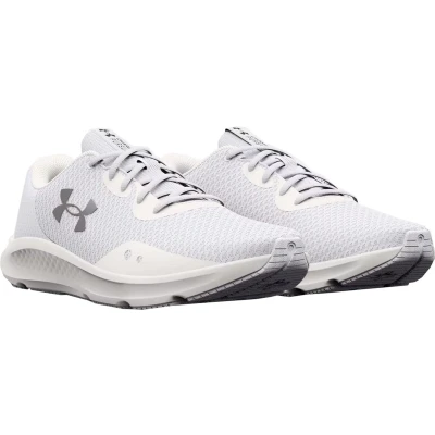 Afbeelding van Under Armour Charged Pursuit 3 Hardloopschoenen neutraal, Heren, Maat: 42, White Textiel/ synthetisch