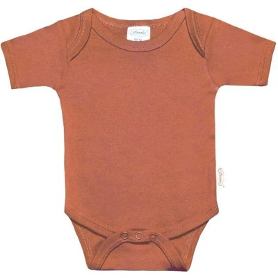 Afbeelding van Funnies basic baby Romper Roest 100% Katoen Maat 50/56