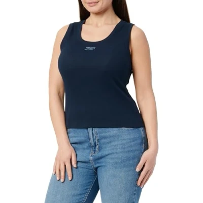 Afbeelding van TOMMY JEANS Tanktop TJW SLIM SCRIPT RIB TANK TOP