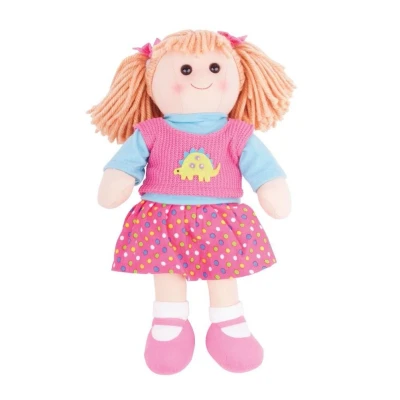 Afbeelding van Bigjigs stoffen pop Susie 38 cm (L)