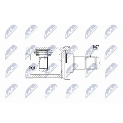 Afbeelding van NTY NPW BM 059 Homokineet Vooras links