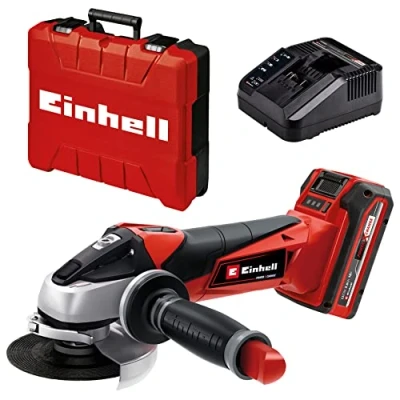 Afbeelding van EINHELL Accu Haakse Slijper TE AG 18/115 Li Kit Power X Change 18 V Ø115 mm Inclusief 1x 3.0Ah Accu/1x lader/koffer