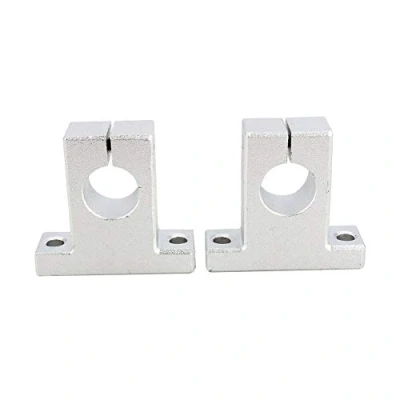 Afbeelding van SK16 16mm Lineaire Rail As Support, Keenso 2 Stks Gids Ondersteuning Beugel Verticale Optische Houder voor XYZ Tafel CNC