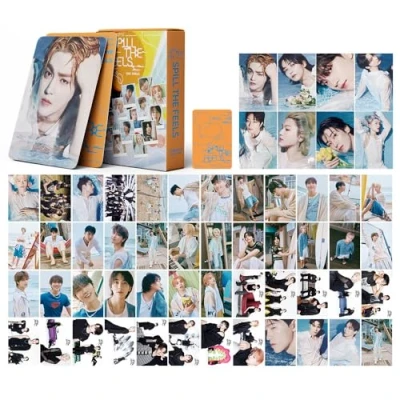 Afbeelding van Seventeen Fotokaarten, SPILL THE FEELS Nieuw Album Lomo ansichtkaarten voor fans, 55 stuks