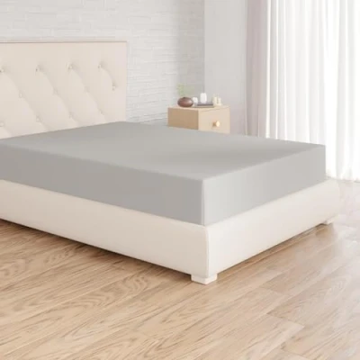 Afbeelding van Amazon Basics Hoeslaken, microvezel, grijs, 200 x 30 cm