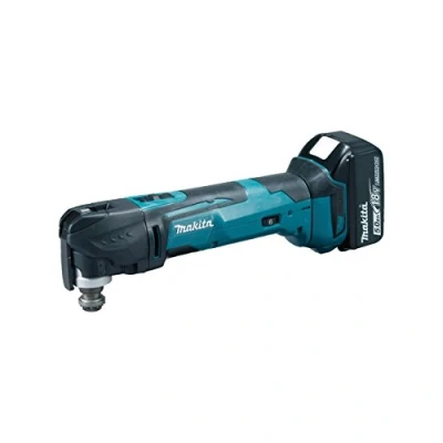 Afbeelding van Makita DTM51RT1J3 18V Li Ion Accu Multitool Set (1x 5.0Ah Accu) + 41 Delige Accessoireset In Mbox Snelwissel