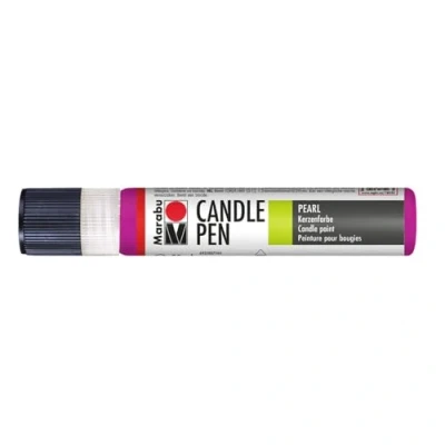 Afbeelding van Marabu 18050009211 Candle Pen paars, kaarsenpen, romig, zachte waskrijt, op waterbasis, lichtecht, geurloos, weerbestendig, kinderlijk lichte kaarsdecoratie, 25 ml