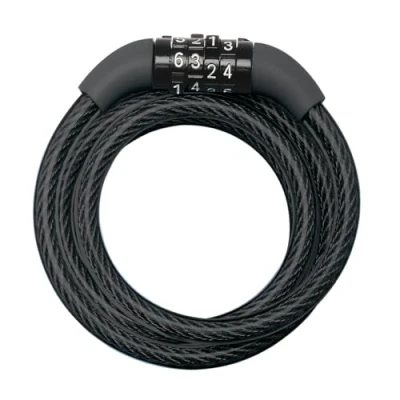 Afbeelding van MasterLock Kabelslot met 4 cijferig combinatieslot 1,2m x Ø8mm zwart