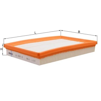 Afbeelding van Mahle Original Luchtfilter LX 4031/2
