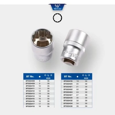 Afbeelding van BRILLIANT TOOLS BT022419 1/2&quot; twaalfkant dop, 19 mm [Powered by KS TOOLS]