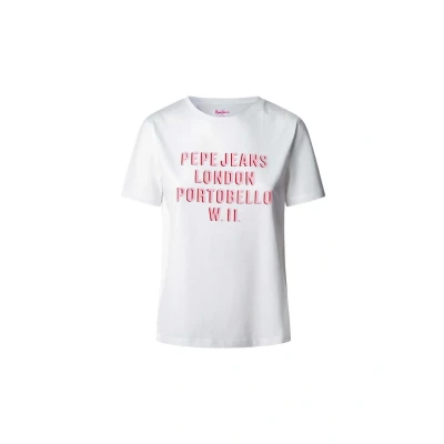 Afbeelding van Pepe Jeans Tshirt print, Dames, Maat: Medium, White